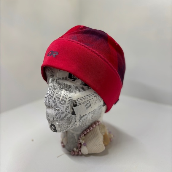 Outdoor Research OR Winter Beanie Stocking Cap Red One Size Fleece Lined - Picture 6 of 15